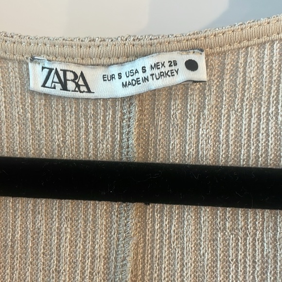 Beige ZaraV-Neck Top - Picture 3 of 5